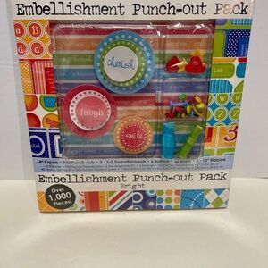 Colorbok Bright Embellishment Punch-out Pack NWT